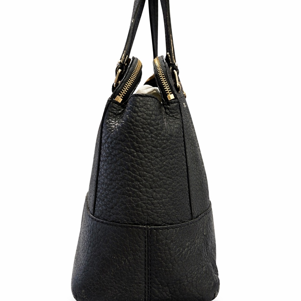 Kate Spade Wellesley Alessa Black Pebbled Leather Satchel – Hand Painted 1 of 1 - Picture 2 of 16